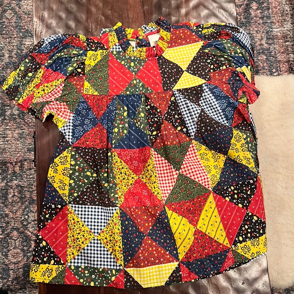 Beautiful Alida DOEN patchwork top